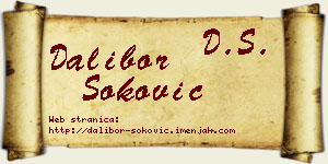 Dalibor Soković vizit kartica